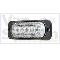 Slimline Amber LED Strobe Light - 6 LED REG 10 & REG65 - 10-33v DC
